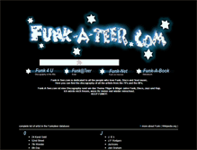 Tablet Screenshot of funk-a-teer.com